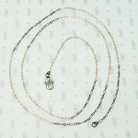 Rose & Silver Chain with Decorative Clasp