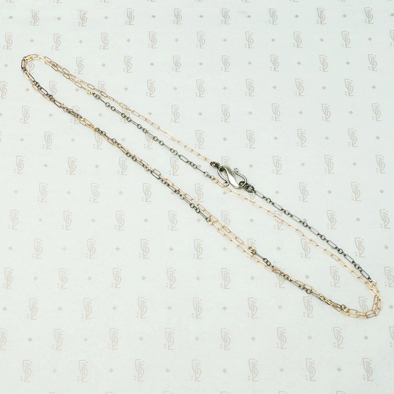 Rose & Silver Chain with Decorative Clasp
