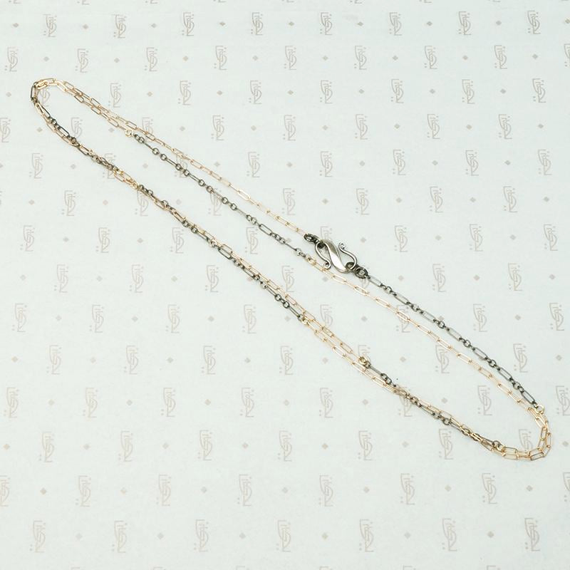 Rose & Silver Chain with Decorative Clasp
