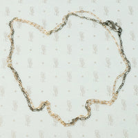 Rose & Silver Chain with Decorative Clasp