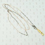 Rose & Silver Chain with Decorative Clasp