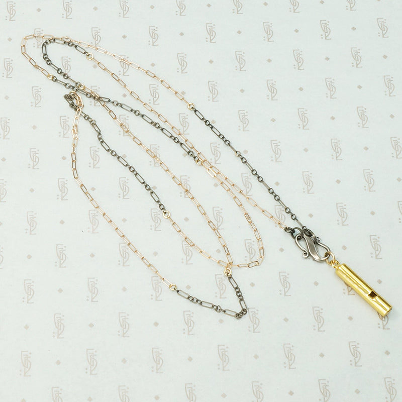 Rose & Silver Chain with Decorative Clasp