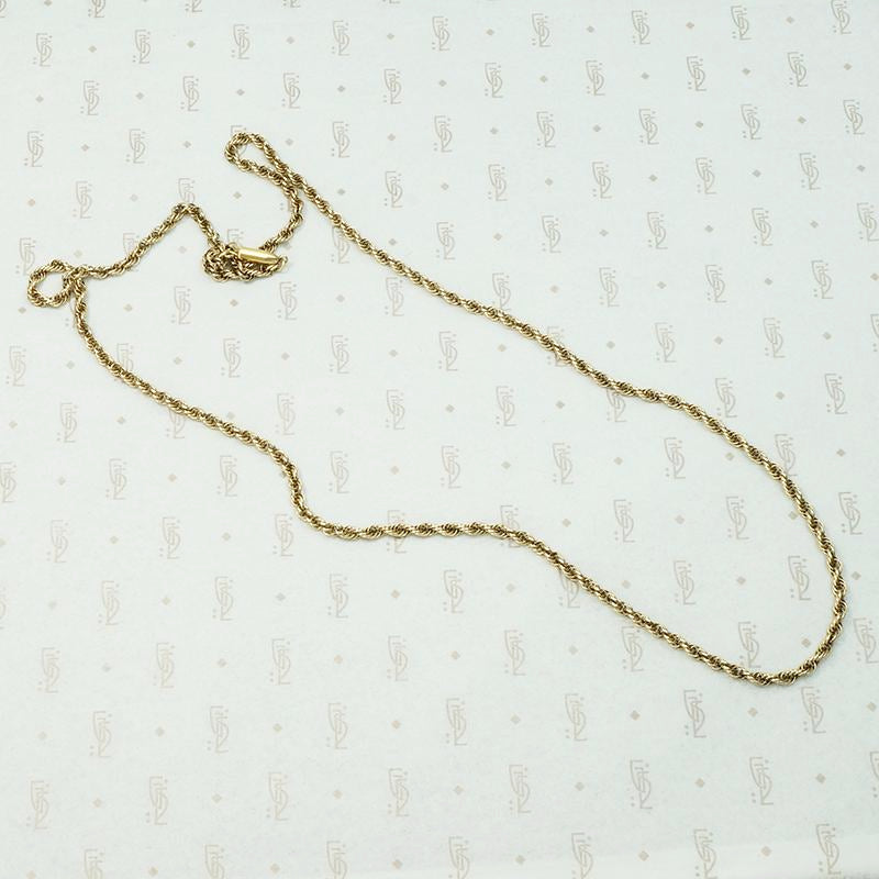 Timeless Edwardian Twisted Rope Chain