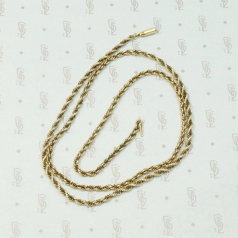 Timeless Edwardian Twisted Rope Chain