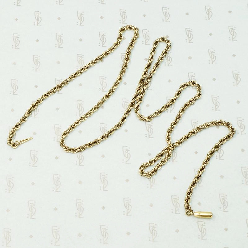 Timeless Edwardian Twisted Rope Chain