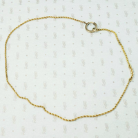 Gorgeous Gold Married Chain with Engraved Bolt Ring