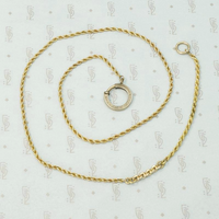 Gorgeous Gold Married Chain with Engraved Bolt Ring