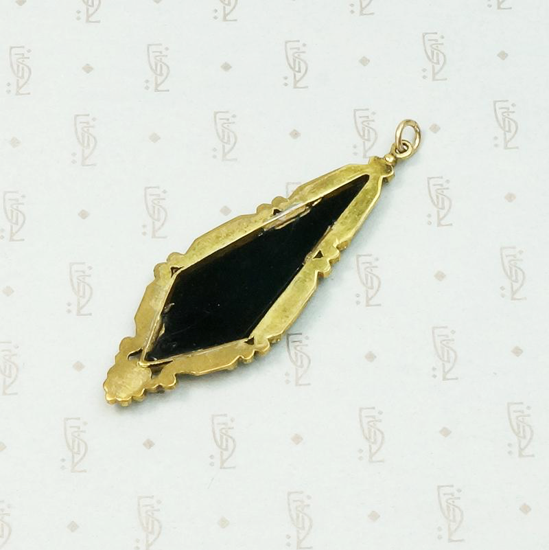 Doves of Peace Pietra Dura Micro Mosaic Pendant