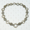 Ornate Engraved Link Necklace with Bolt Ring