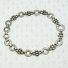 Ornate Engraved Link Necklace with Bolt Ring