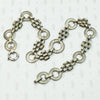 Ornate Engraved Link Necklace with Bolt Ring