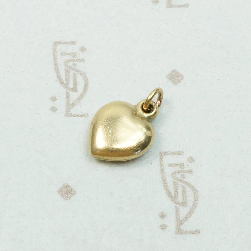 Endearing Wee Rosy Gold Heart Charm