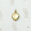 Endearing Wee Rosy Gold Heart Charm