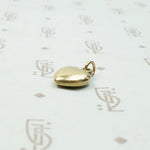 Endearing Wee Rosy Gold Heart Charm