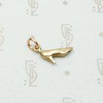 Gold High Heeled Shoe Charm