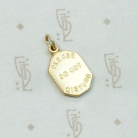 Please Do Not Disturb Charm in Gold