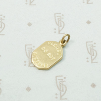 Please Do Not Disturb Charm in Gold