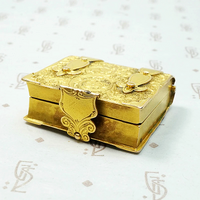 Finest French Book Locket in Engraved 18K Gold