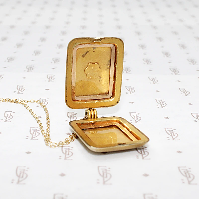 Edwardian Locket Hand Engraved with "JA"