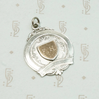 WWII RAF Cricket Medal Silver & Gold Fob