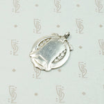 English Art Deco Sterling Silver Medal Fob