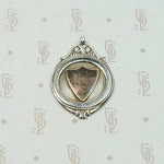 Elegant Rose Gold Shield on Silver Medal Fob