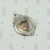 Elegant Rose Gold Shield on Silver Medal Fob