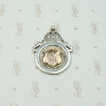 Double Sided Gold & Silver Medal Fob with Crown