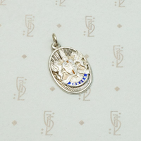 Enameled "London" Sterling Silver Fob