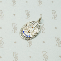 Enameled "London" Sterling Silver Fob