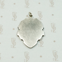 Edwardian English Gold on Silver Medal Fob