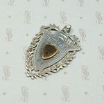 Gold & Silver Fob with Aesthetic Movement Engraving