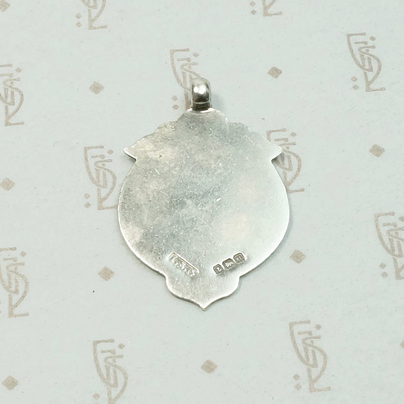 English Sterling Silver GRE Medal Fob