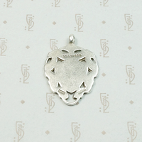 1940s Sterling & Gold English Medal Fob