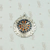 English Dart Board Sterling & Enamel Medal Fob