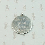 English Dart Board Sterling & Enamel Medal Fob