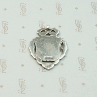 Colorful Enameled Silver Football Medal Fob
