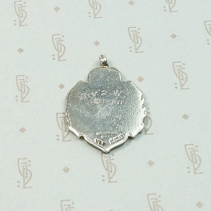 Enameled Sterling Ipswich & District Football League Fob
