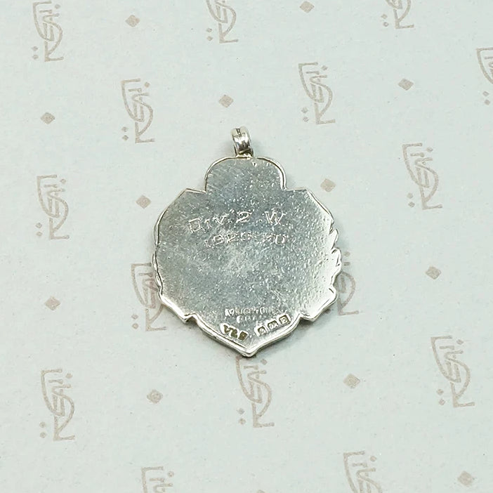 Enameled Sterling Ipswich & District Football League Fob