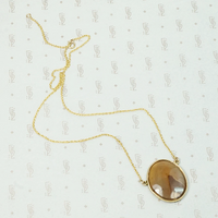 Piquant Earth Tone Georgian Agate Pendant