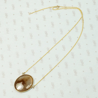 Piquant Earth Tone Georgian Agate Pendant