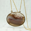 Exquisite Picture Agate Georgian Pendant
