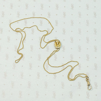 Gold Art Nouveau Slide Chain with Diamond