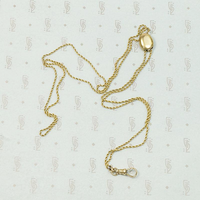 Gold Art Nouveau Slide Chain with Diamond