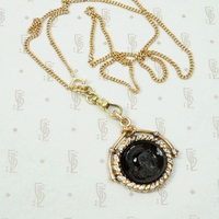 Goddess Athena Cameo in Rose Gold & Platinum