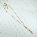 Luxe 18k Gold Chain with Fabulous Engraved Hook