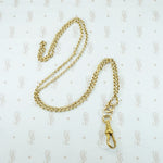 Luxe 18k Gold Chain with Fabulous Engraved Hook
