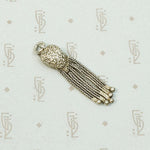 Sterling Tassel with Heart-Shaped Repoussé Top