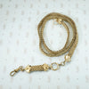 Antique Flat Mesh Chain with Removable Drop