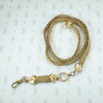 Antique Flat Mesh Chain with Removable Drop